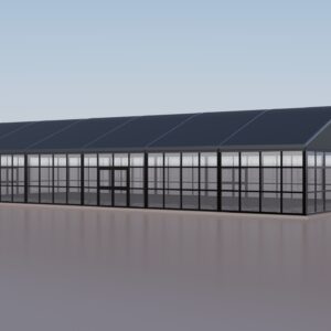 15m B-Series Black Frame Curved Marquee