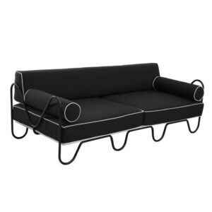 Belmont 3 Seater Lounge Black