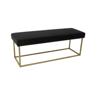 Aurora Velvet Bench Seat Charcoal