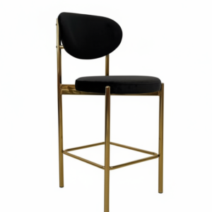 Aurora Velvet Bar Stool Charcoal