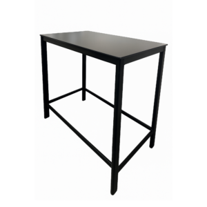 Black Rectangle Bar Table