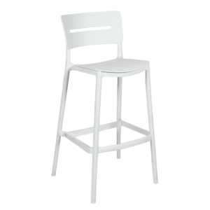 alba bar stool white