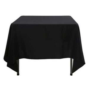 1.2M SQUARE TABLE CLOTH BLACK