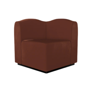Sienna Terracotta Velvet Corner Piece