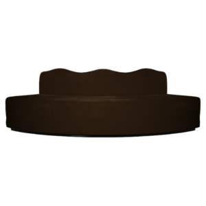 Chocolate velvet Sienna modular lounge corner piece for event hire