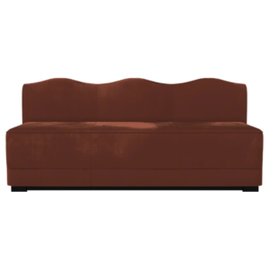 Sienna Terracotta Velvet Straight Piece