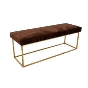Velvet Bench Seat Chocolate