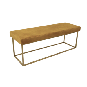Velvet Bench Seat Gold