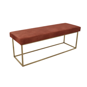 Velvet Bench Seat Terracotta