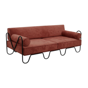 Belmont 3 Seater Lounge Terracotta