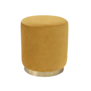 Velvet Ottoman Gold
